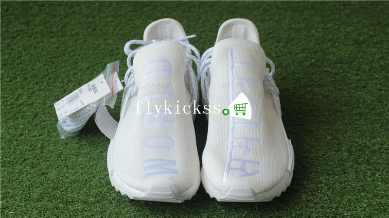 Pharrell Williams Adidas Human Race NMD Blank White Canvas